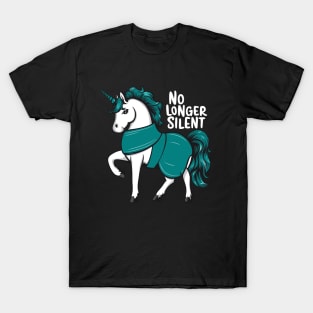 No Longer Silent, Unicorn, Sexual Assault Awareness Month T-Shirt